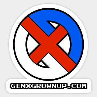 GenXGrownUp Circle .Com Sticker